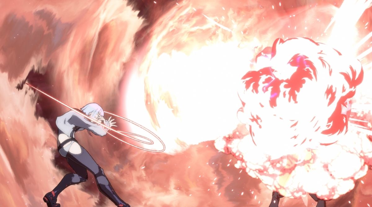 Lucy's Explosive Finale in Guilty Gear Strive