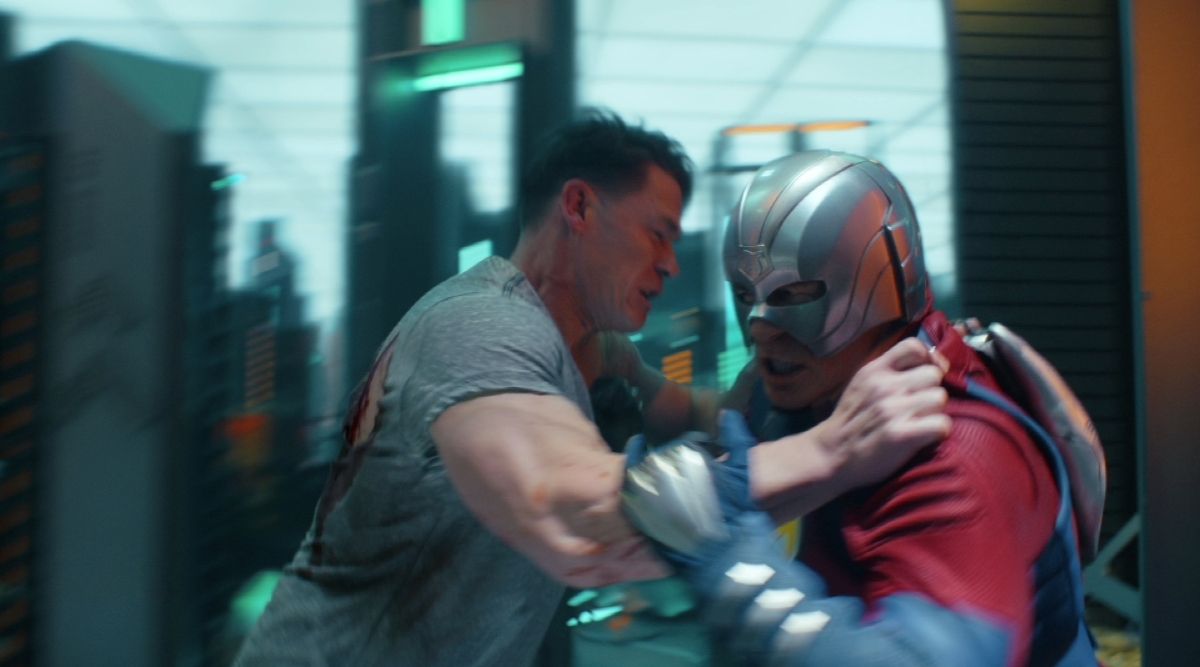 Peacemaker vs Peacemaker in Peacemaker Season 2 Episode 1