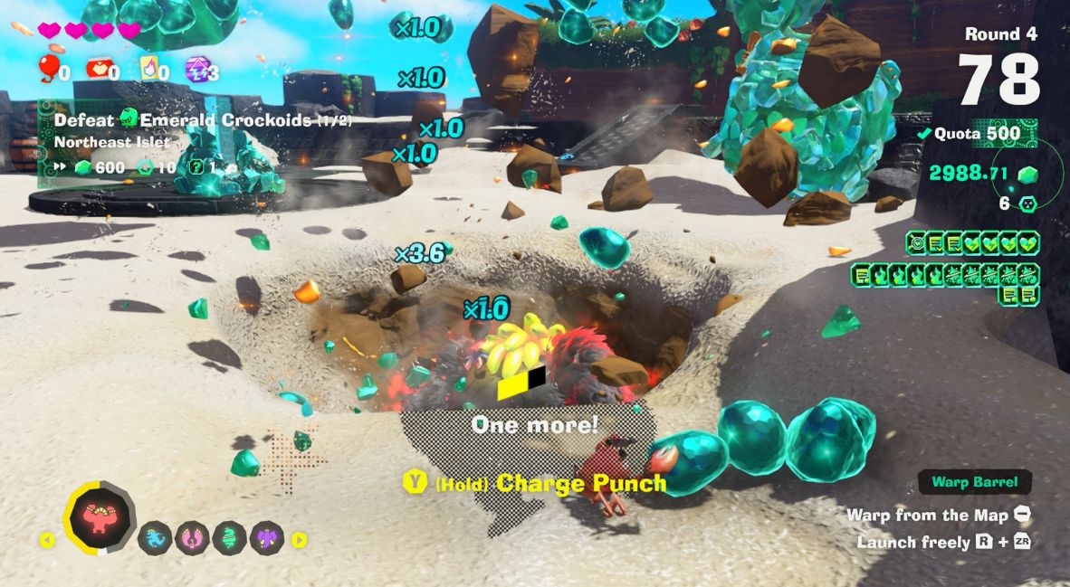Game play from Emerald Island