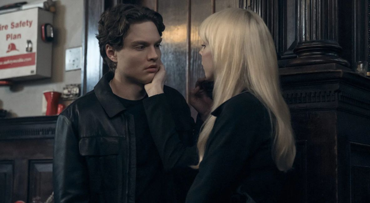 Sam and Cate share a moment together