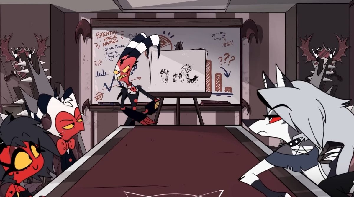 Helluva Boss Season 1 Board Room Scene