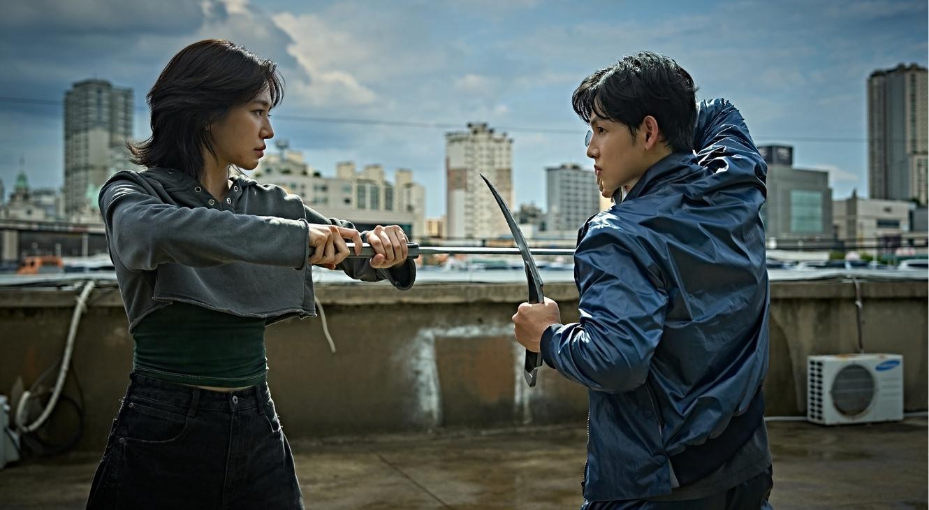 Park Gyu-young and Yim Si-wan in Mantis