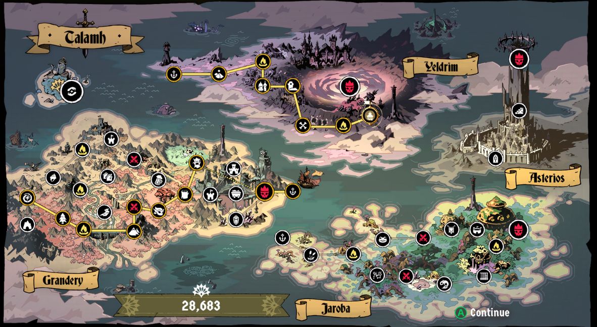 The map in Absolum