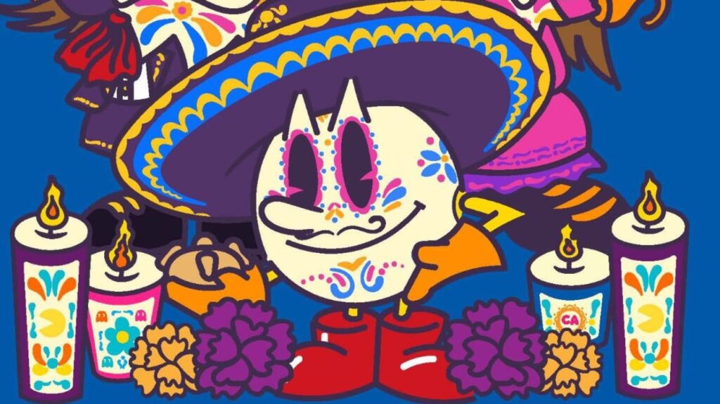 PAC-MAN Día de Muertos collab with Club America