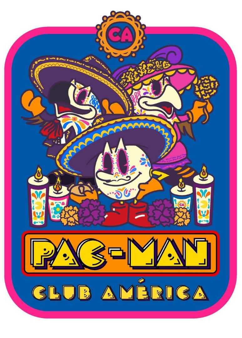 PAC-MAN Día de Muertos collab with Club America