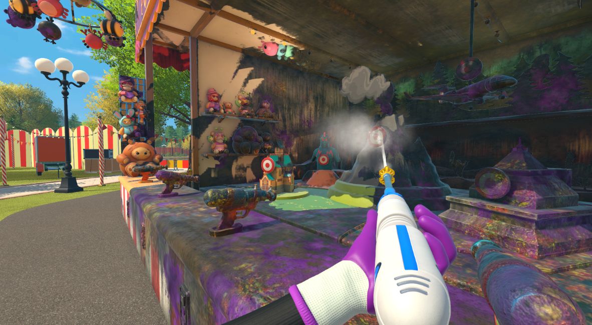 The shooting gallery in Powerwash Simulator 2