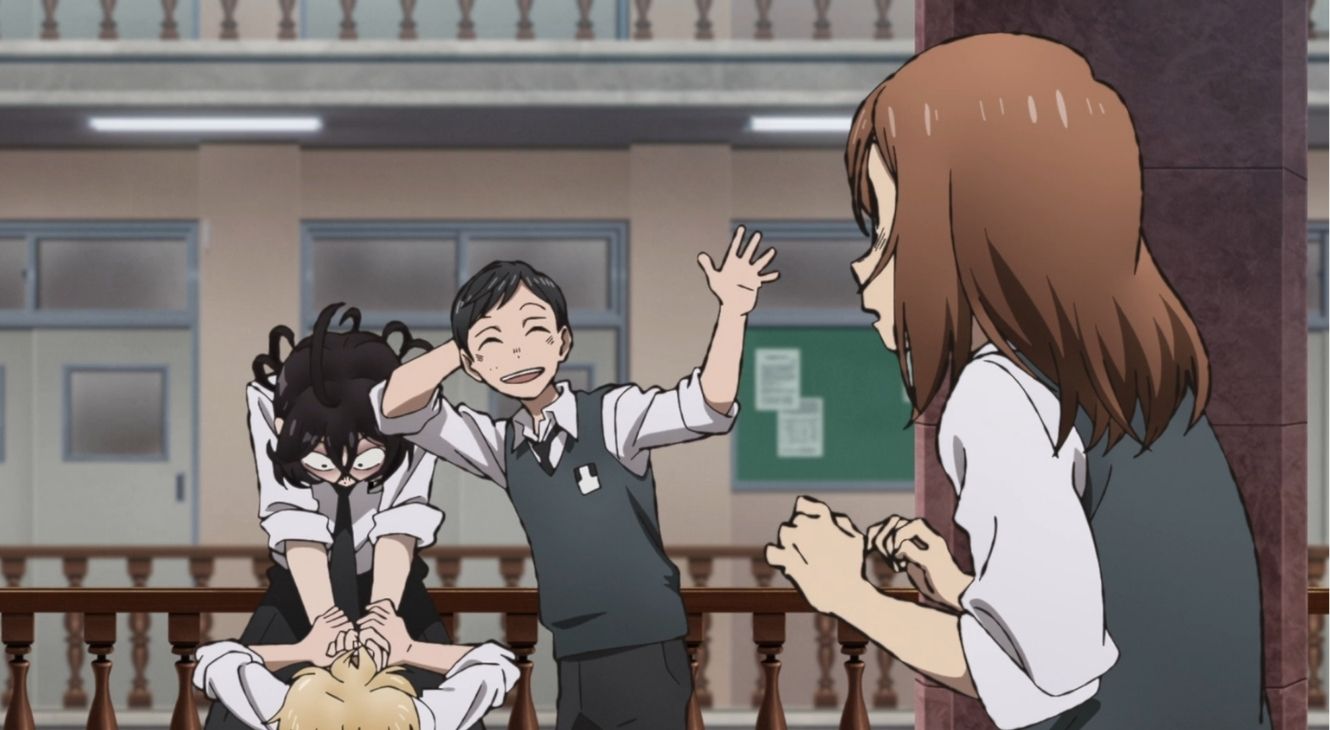 Sanda, Amaya, and Fuyumura in Sanda Episode 3