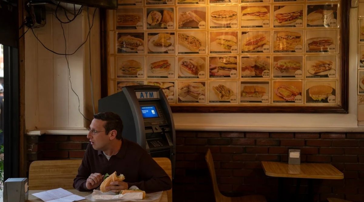 Tim Robinson at a Deli in The Chair Company Episode 1